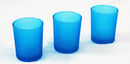 10 Pack Turquoise Frosted Glass Votive Tealight Candle Holders House Party Centerpiece Xmas Wedding Decor Glass Party Decorations Baby Shower Event