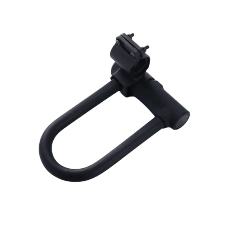 Bike U Lock Wheel or Frame Lock With Cable and Frame Holder Bracket - Kiliroo Black