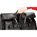 FISCHER Waterproof Bike Bicycle Rear Rack Pannier Bag 30L Black Seat Saddle Carry Bag Carrier