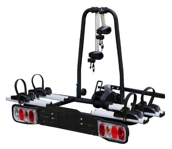 Bicycle EBike Bike Escooter Car Rack - Tow Ball - 2 Bike - With Lights  2" Hitch Tow Bar - for 20"-29" MTB 700C Road Bikes