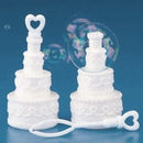 50 Pack Wedding Cake Blow Bubble Bottles White Plastic 6cm High Bomboniere Favour Guest Gift
