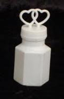 100 Pack Mini Wedding Heart Bubble Bottles send off wedding favors custom party favors