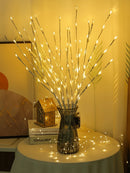 10 Sets of LED Light Bunch Stem - Warm White BATTERY fairy lights - 50cm high 20 bulbs/petals