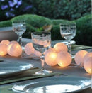 1 Set of 20 LED White 5cm Cotton Ball Battery Powered String Lights Christmas Gift Home Wedding Party Bedroom Decoration Outdoor Indoor