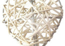 50 White 3D Hollowed Rattan Heart-Shaped 5M LONG String Fairy Lights, Battery (AA) Indoor & Outdoor Decorations Wedding Valentines Romantic Room