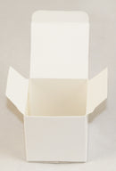 100 Pack of White 5x5x8cm Square Cube Card Gift Box - Folding Packaging Small rectangle Boxes for Wedding Jewelry Gift Party Favor Model Chocolate