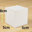 10 Pack of White 5x5x8cm Square Cube Card Gift Box - Folding Packaging Small rectangle/square Boxes for Wedding Gift Party Favor Model Chocolate