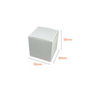 10 Pack of White 5cm Square Cube Card Gift Box - Folding Packaging Small rectangle/square Boxes for Wedding Jewelry Gift Party Favor Model Chocolate