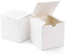 10 Pack of White 5cm Square Cube Card Gift Box - Folding Packaging Small rectangle/square Boxes for Wedding Jewelry Gift Party Favor Model Chocolate