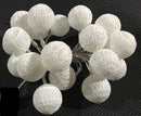 20 White 5cm Ball battery string LED - wedding party home event decoration