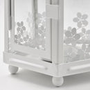 White Metal Miners Lantern Summer Wedding Home Party Room Balconey Deck Decoration 21cm Tealight Candle