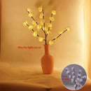 1 Set of 50cm H 20 LED White Rose Tree Branch Stem Fairy Light Wedding Event Party Function Table Vase Centrepiece Decoration