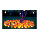 20 Pack White Heart in a Heart Luminary Paper Candle Tea Light Lantern Bags Wedding Garden Anniversary Birthday Night Decorations Evening Party