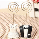 10 Pack of 5 Bride 5 Groom Wedding Name Card Place Stand - Wedding Table Decoration Bomboniere Favour Gift