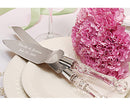 Cutting Cake Knife and Silver Blade Cake Server Set Wedding Anniversary Engagement Birthday Party Gift Boxed