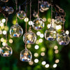 10 x Hanging Clear Glass Ball Tealight Candle Holder  - 8cm Diameter / High - Wedding Globe Decor Terrarium Succulent Plant Holder Decor Craft Gift