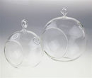 24 Hanging Clear Glass Ball Tealight Candle Holder - 10cm Diameter / High - Wedding Globe Decoration Terrarium Succulent Plant Holder Decor