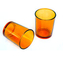 10 Pack Orange Glass Votive Tealight Candle Holders House Party Centerpiece Xmas Wedding Decor Glass Candlestick Party Decorations Bridal Baby
