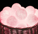 50 Ball Pastel Pink LONG 5m String Light Battery Box 5cm Cotton Ball  Christmas Birthday Bbay Girl Special Occasion Decoration