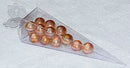 100 Pack of Clear Pyramid Triangle Shaped Small Clear Gift Box - Bomboniere Jewelry Gift Party Favor Model Candy Chocolate Soap Box