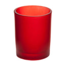 20 Pack Red Frosted Glass Votive Tealight Candle Holders Valentines Day Xmas Wedding Decor Glass Candlestick Party Decorations