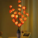 1 Set of 50cm H 20 LED Red Rose Tree Branch Stem Fairy Light Wedding Event Party Function Table Vase Centrepiece Decoration