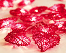 20 Red 3D Hollowed Rattan Heart-Shaped 3M String Fairy Lights, Battery (AA) Indoor & Outdoor Decorations Wedding Valentines Romantic Room Table