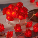Red Rose battery string fairy light - party night light wedding romantic decoration or gift - battery powered
