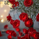 Red Rose battery string fairy light - party night light wedding romantic decoration or gift - battery powered