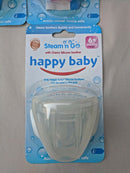 25 x 4 Pack (100 Pieces) -Wholesale Resell Retail  Happy Baby Steam n Go Cherry Silicone Soother
