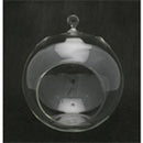 24 pack Hanging Clear Glass Ball Tealight Candle Holder  - 8cm Diameter / High - Wedding Globe Decoration Terrarium Succulent Plant Holder Decor