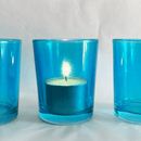 10 Pack Turquoise Glass Votive Tealight Candle Holders House Party Centerpiece Xmas Wedding Decor Glass Party Decorations Baby Shower Event