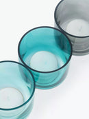 10 Pack Turquoise Glass Votive Tealight Candle Holders House Party Centerpiece Xmas Wedding Decor Glass Party Decorations Baby Shower Event
