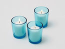 10 Pack Turquoise Glass Votive Tealight Candle Holders House Party Centerpiece Xmas Wedding Decor Glass Party Decorations Baby Shower Event