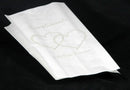 200 Pack Wedding Cake Bags Greaseproof Wax Paper Slice Take Home Favour Silver Heart n Message