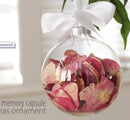 24 Bulk Buy Pack of Glass Bauble 6cm Diameter Round Clear with Silver Cap - table or tree centrepice personal memory theme craft gift