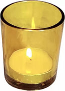 20 Pack Yellow Glass Votive Candle Holders Table Centreoieces  Xmas Wedding Anniversary Event Recption Party Function or Home Decor