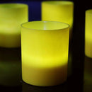 10 Pack Yellow Frosted Glass Votive Candle Holders Table Centreoieces  Xmas Wedding Anniversary Event Recption Party Function or Home Decor