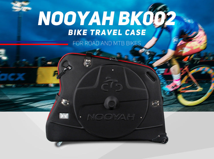 NOOYAH Hard Shell Bike Travel Case - EVA BK002 - Large - TT Hybrid Touring Road Gravel BMX DJ Bikes