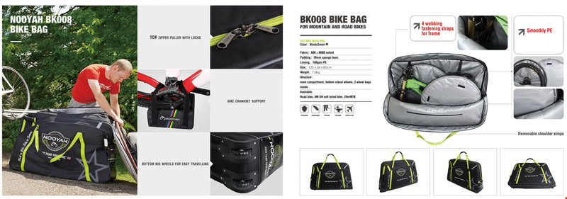 Bike Travel Bag - EVA BK008 - Large - MTB Trekking TT + Road Bikes