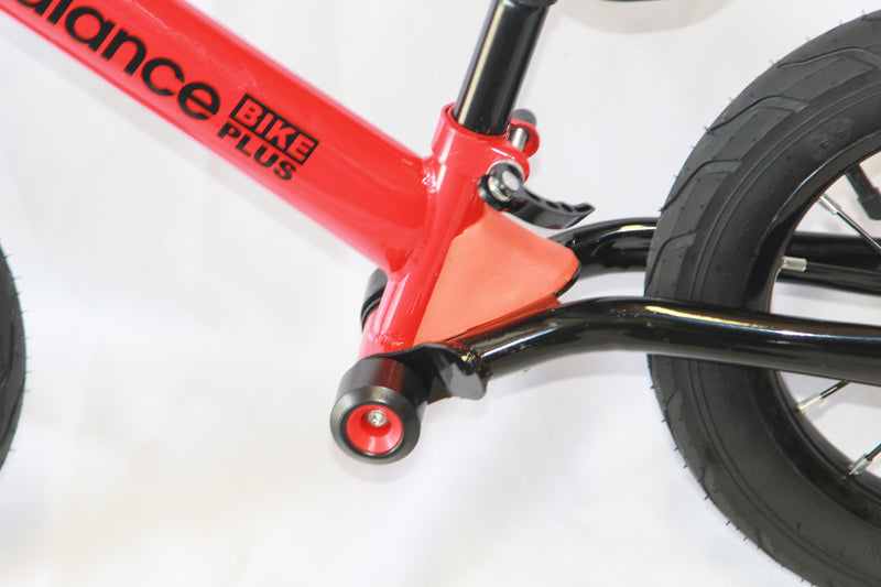 Silver Child Kids Balance Bike Plus with Suspension - Racing Design inc Foot Pegs