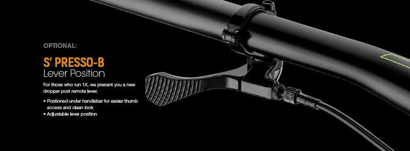 S'Presso B - Underbar Remote Lever - for dropper seat posts inc assembly kit
