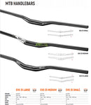 SATORI EVO 35 LARGE 15mm Rise - HANDLEBAR - BLACK MTB TREKKING UNIVERSAL 780MM LONG