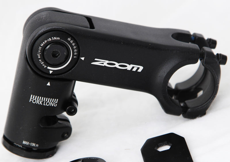 ZOOM Height Adjustable 31.8mm Stem - For MTB Mountain Bike and Ebike integration cables for internal routing