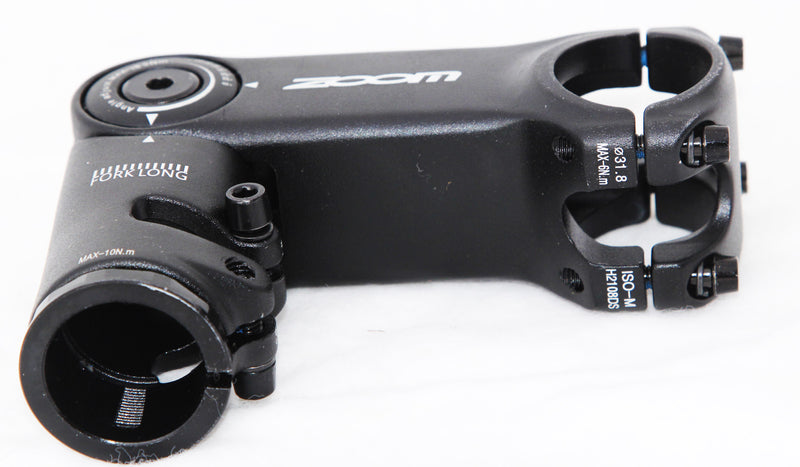 ZOOM Height Adjustable 31.8mm Stem - For MTB Mountain Bike and Ebike integration cables for internal routing