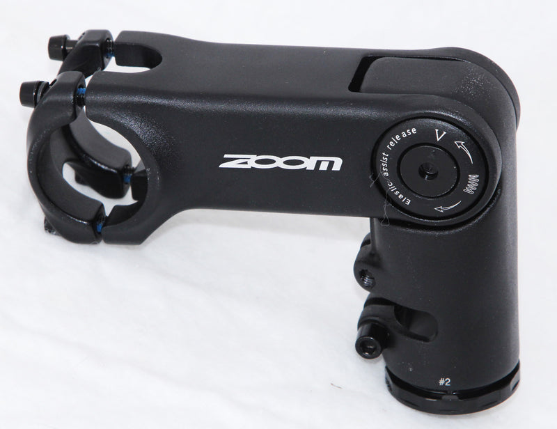 ZOOM Height Adjustable 31.8mm Stem - For MTB Mountain Bike and Ebike integration cables for internal routing