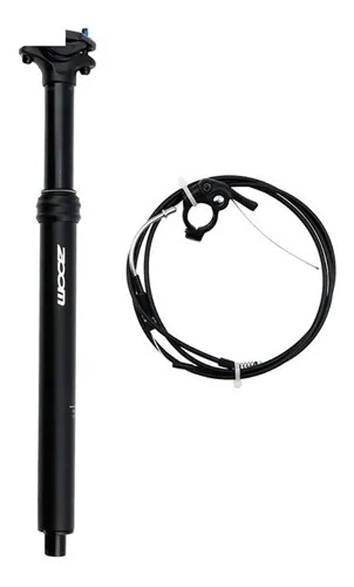 ZOOM Adjustable Dropper Seat Post - Internal Cable Route  27.2mm Diameter with 80mm Travel