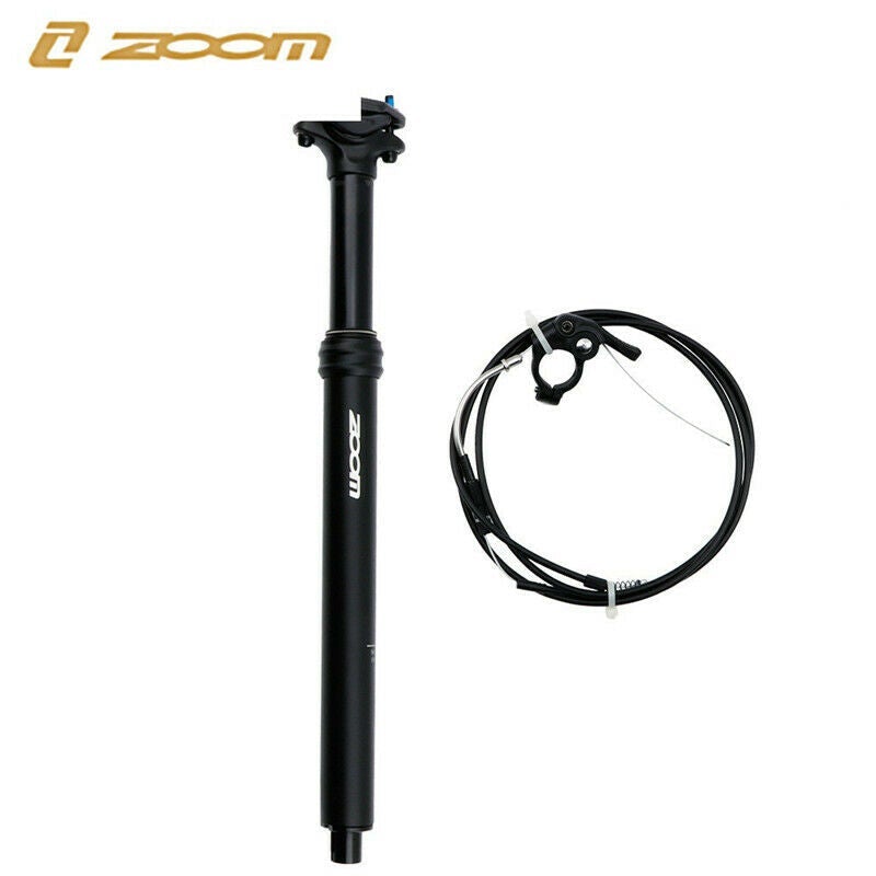 ZOOM Adjustable Dropper Seat Post - Internal Cable Route  31.6 Diameter with 125mm Travel