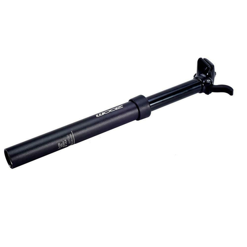ZOOM MANUAL LEVER Adjustable Dropper Seat Post - 31.6mm Tube Diameter with 100mm Travel - Black