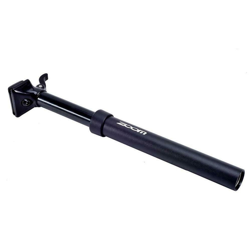 ZOOM MANUAL LEVER Adjustable Dropper Seat Post - 30.9mm Tube Diameter with 100mm Travel - Black